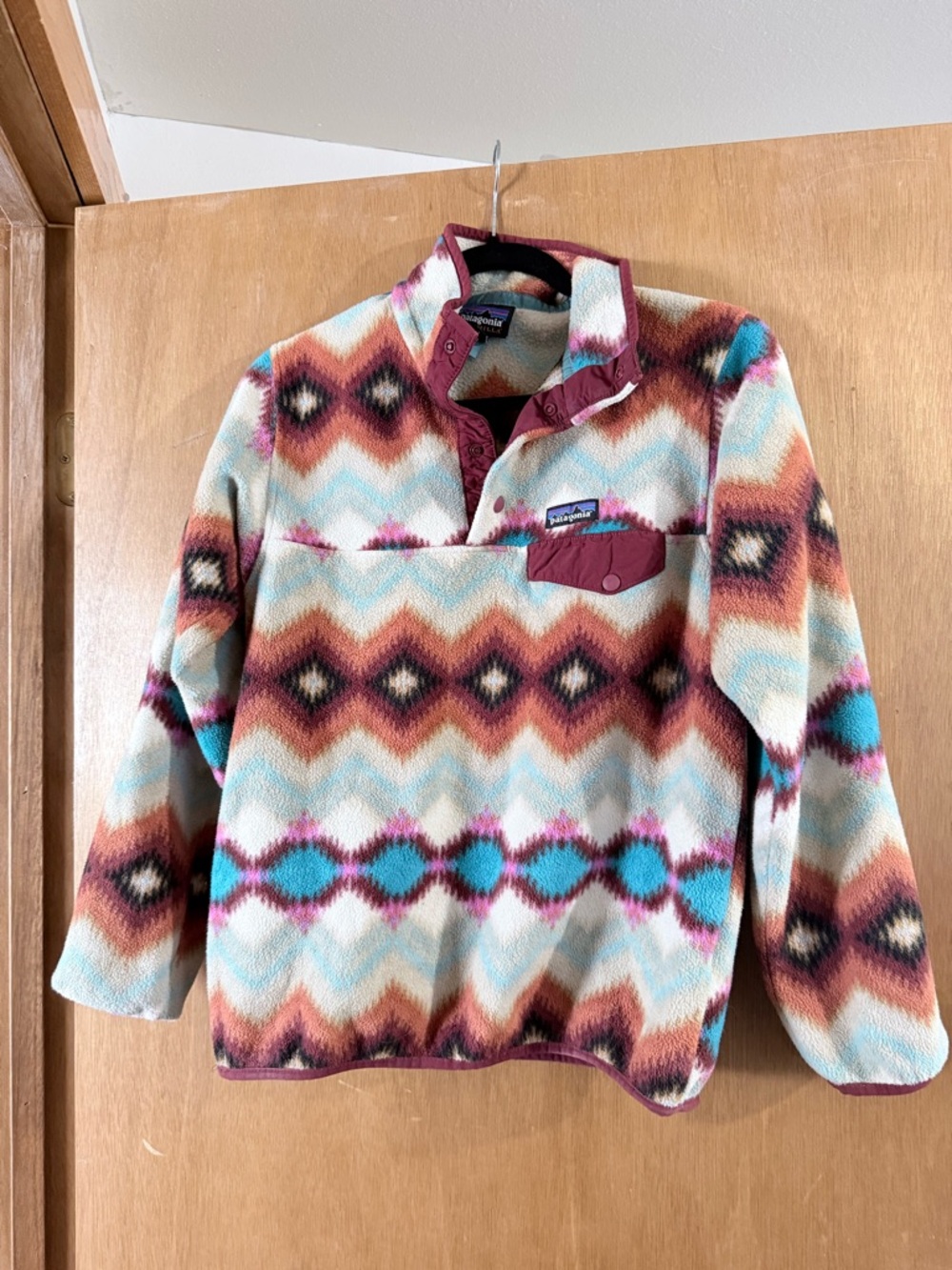 Patagonia Synchilla Fleece Pullover - Teal, Turquoise, Rust, Pink RARE